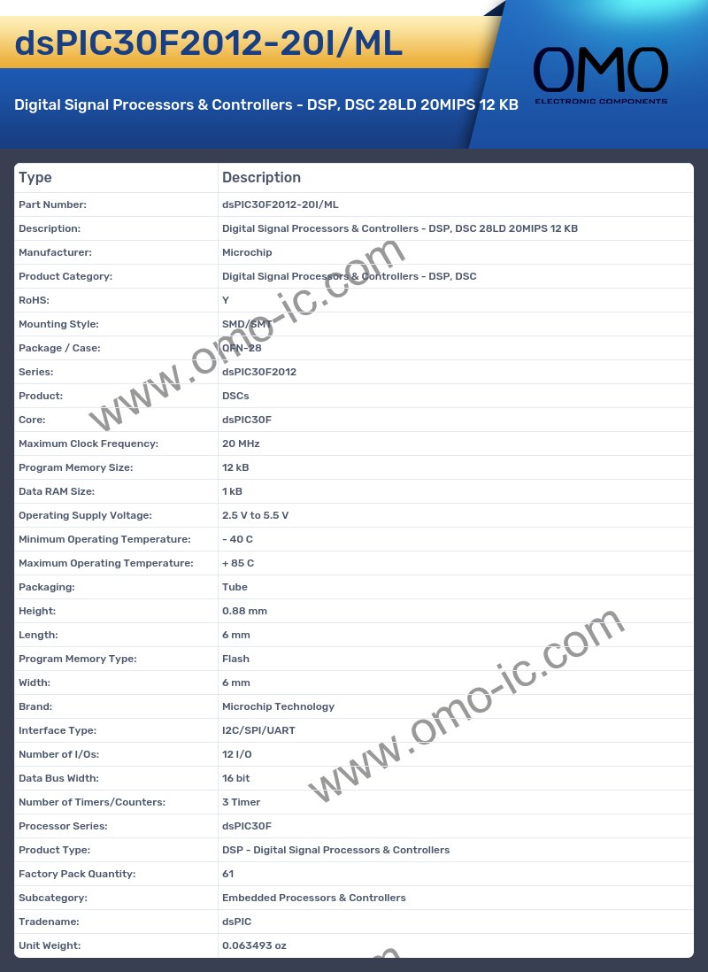 dsPIC30F2012-20I/ML