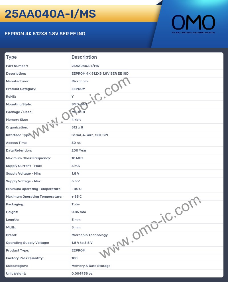 25AA040A-I/MS