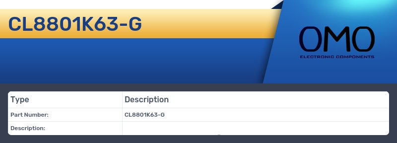 CL8801K63-G