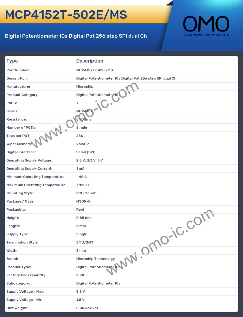 MCP4152T-502E/MS
