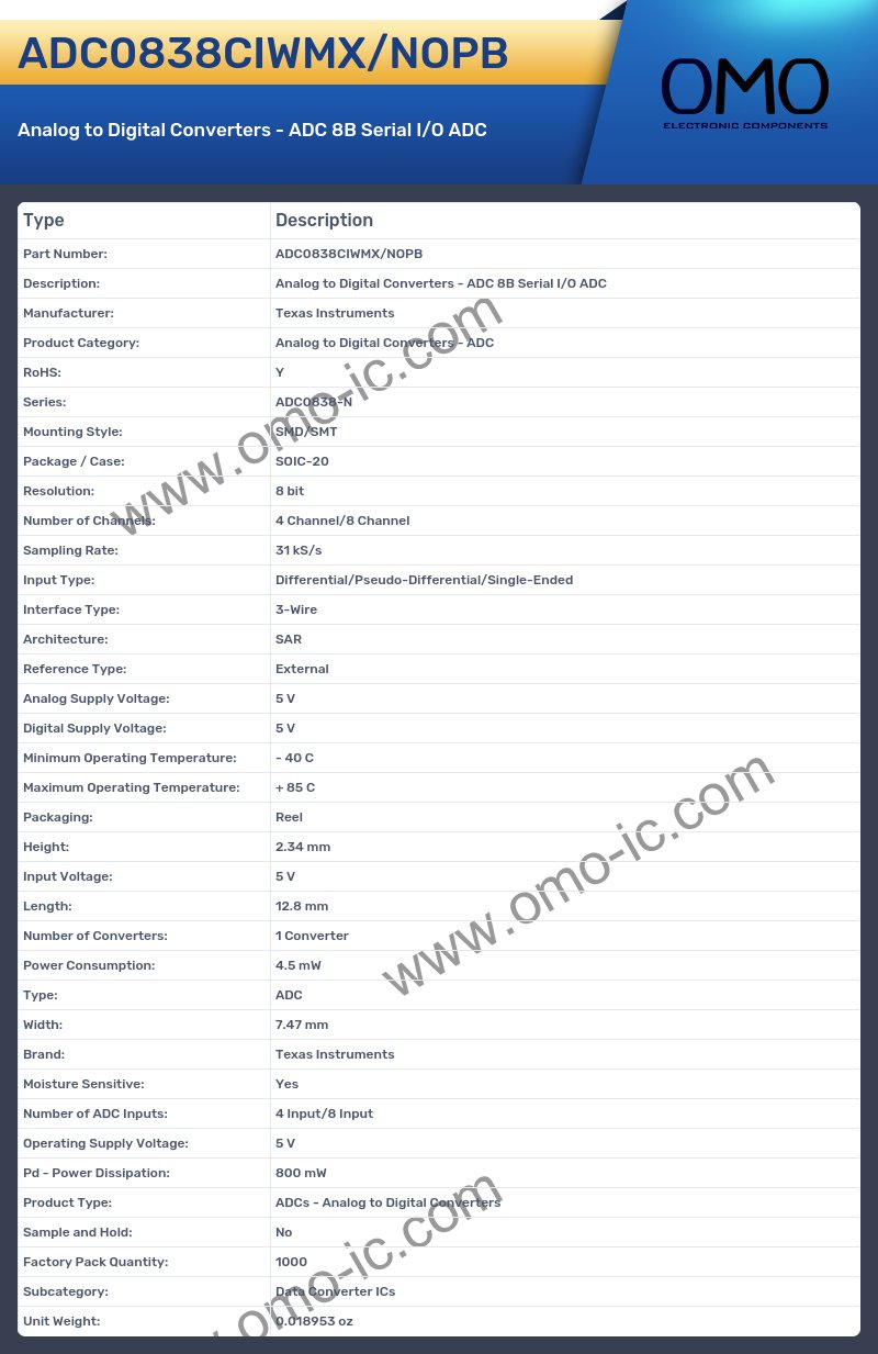 ADC0838CIWMX/NOPB