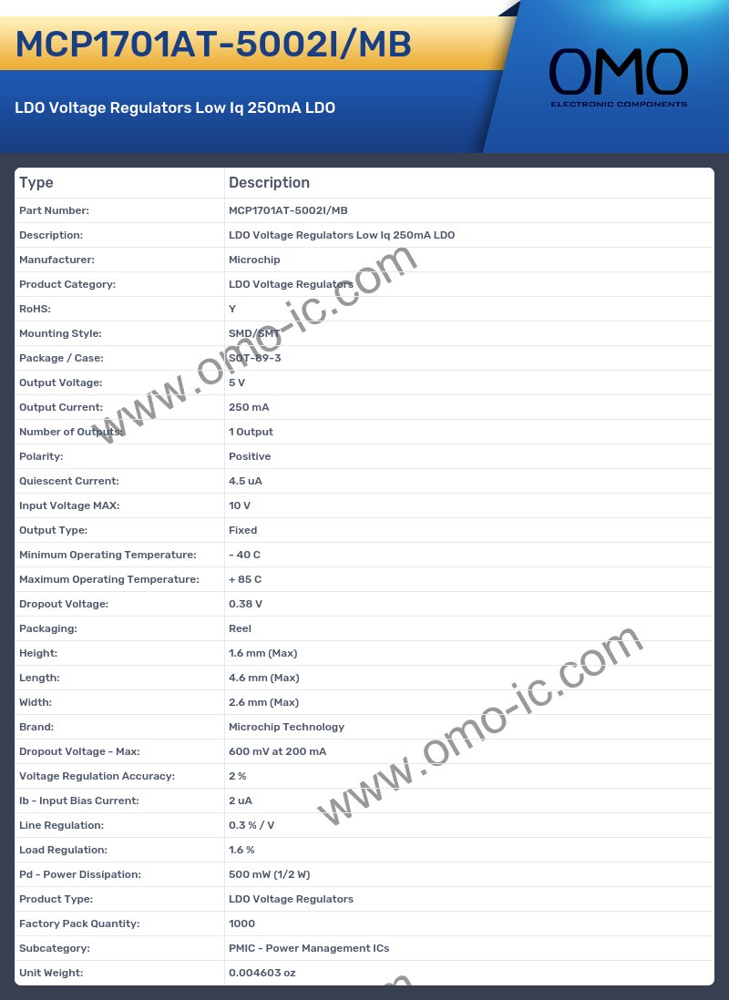 MCP1701AT-5002I/MB
