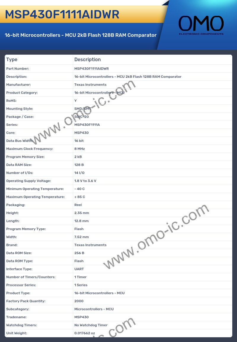 MSP430F1111AIDWR
