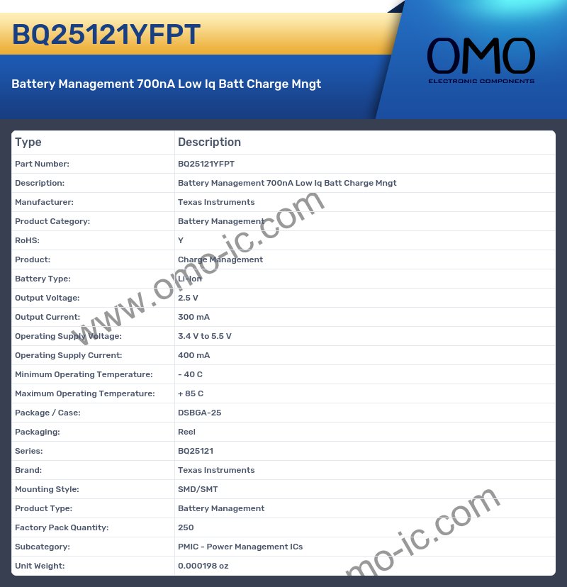 BQ25121YFPT