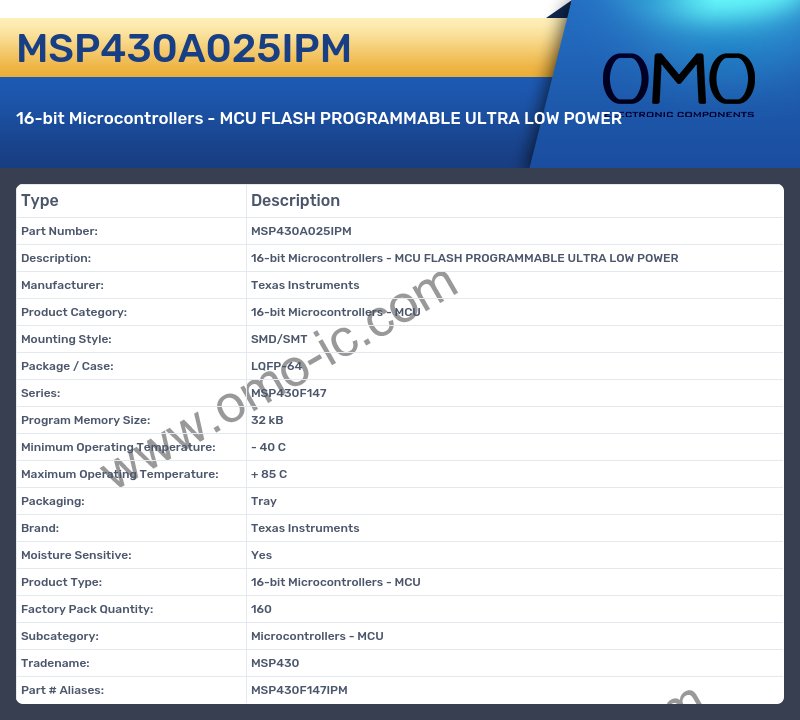 MSP430A025IPM