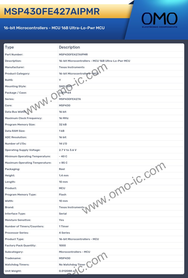 MSP430FE427AIPMR