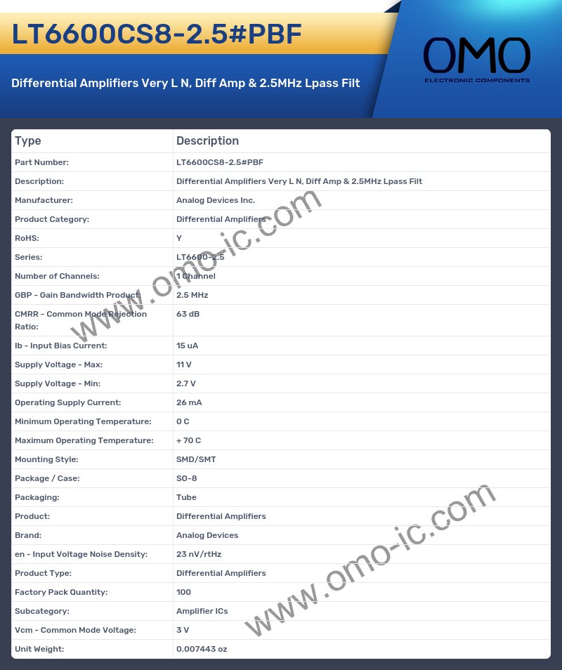 LT6600CS8-2.5#PBF