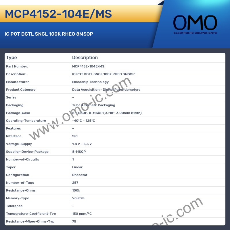 MCP4152-104E/MS