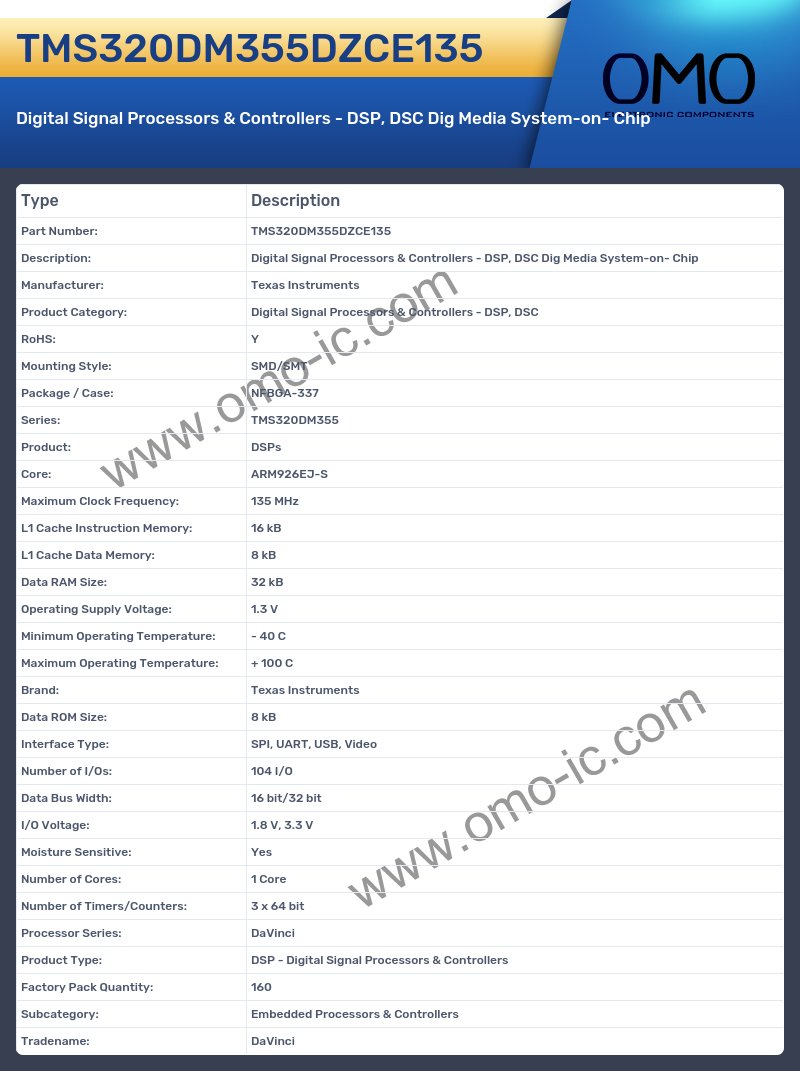 TMS320DM355DZCE135