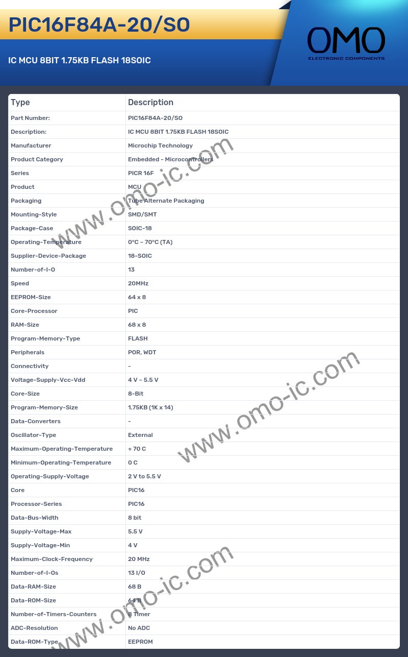 PIC16F84A-20/SO