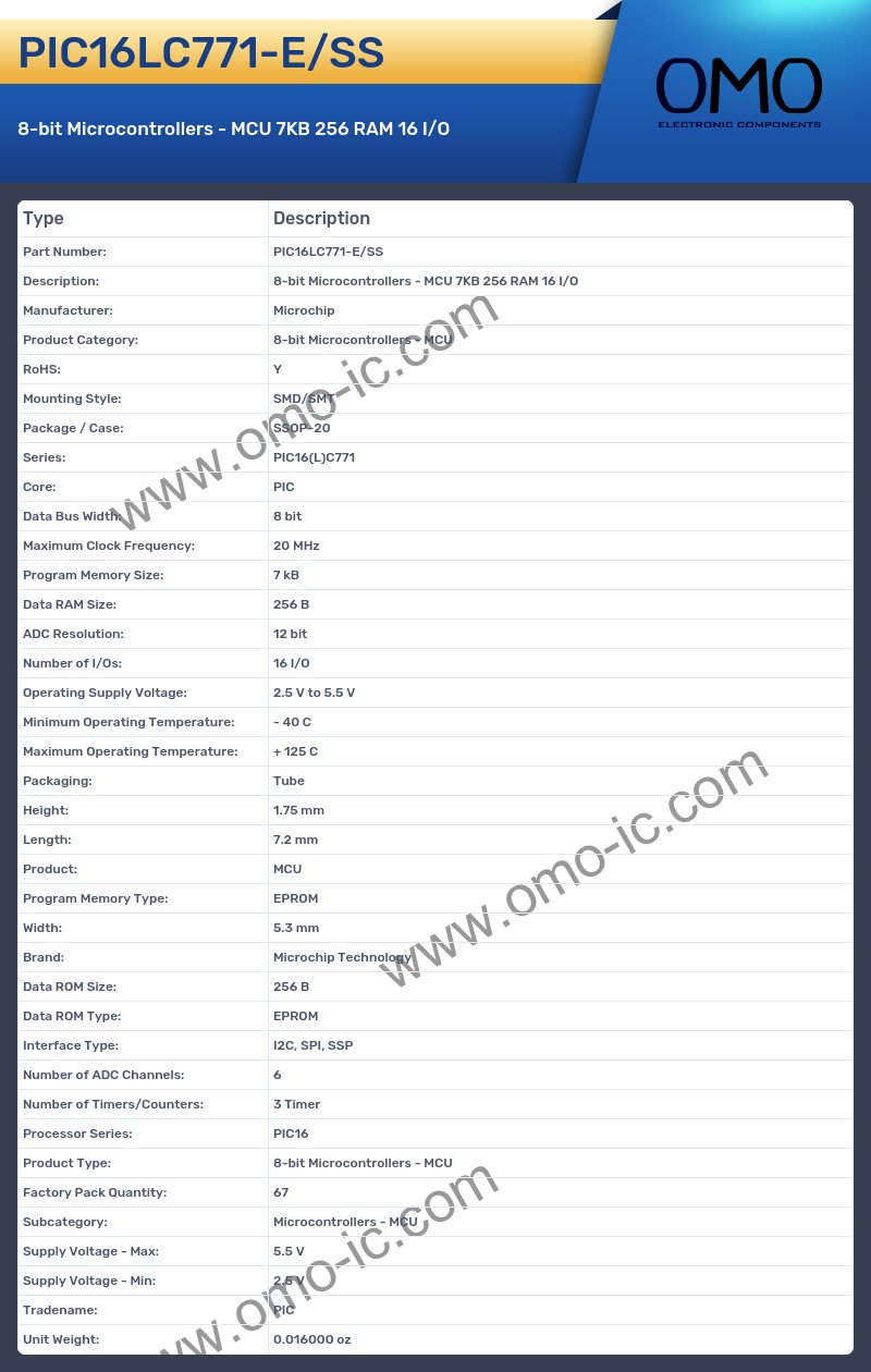 PIC16LC771-E/SS