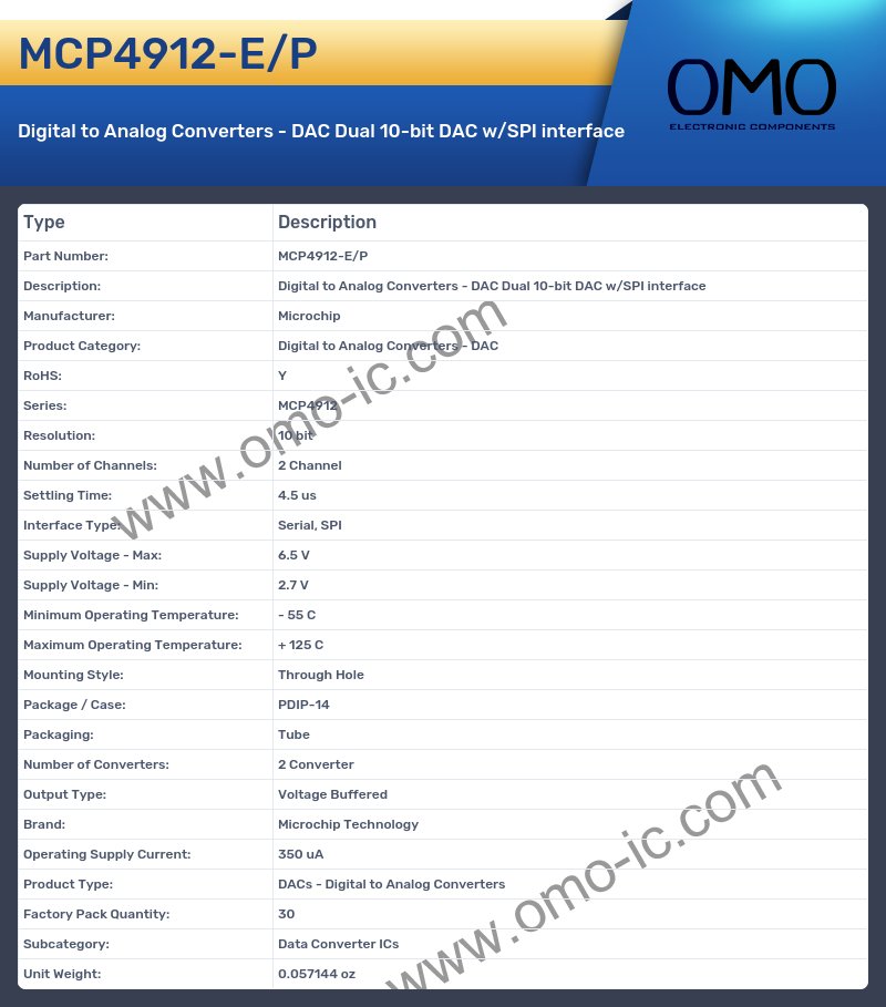 MCP4912-E/P