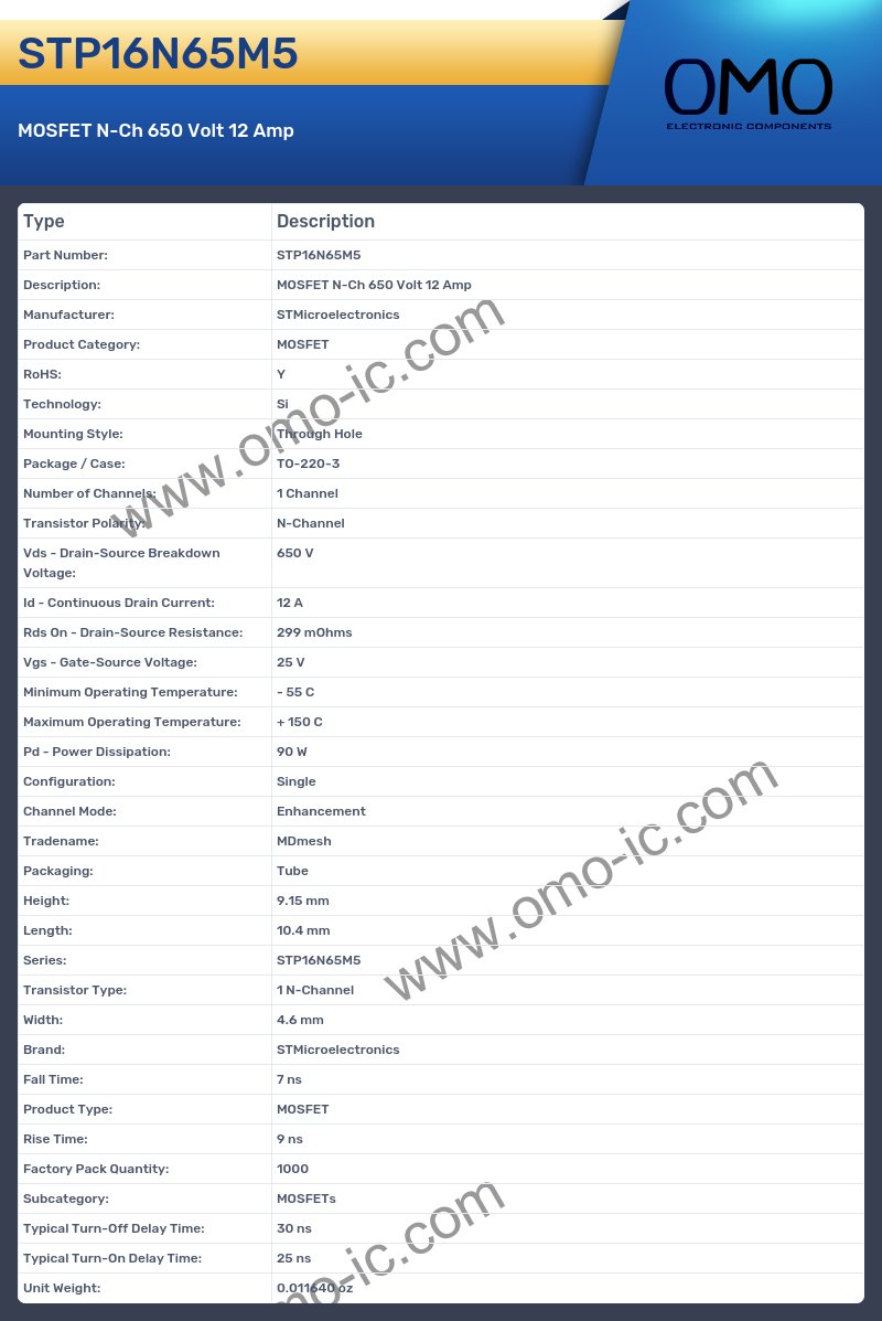 STP16N65M5