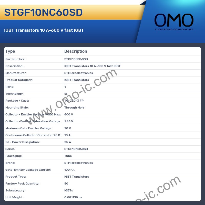 STGF10NC60SD