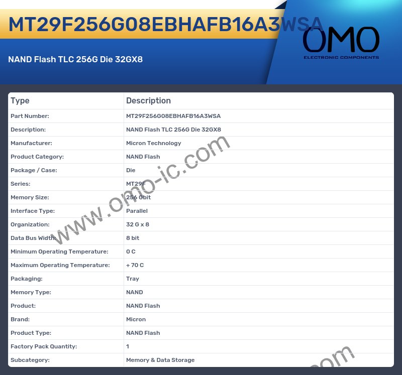 MT29F256G08EBHAFB16A3WSA