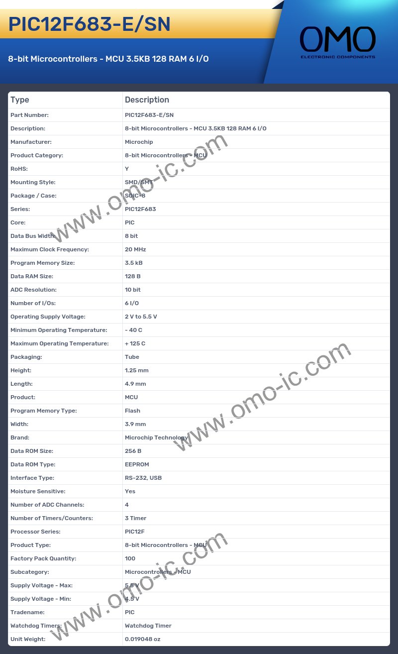 PIC12F683-E/SN
