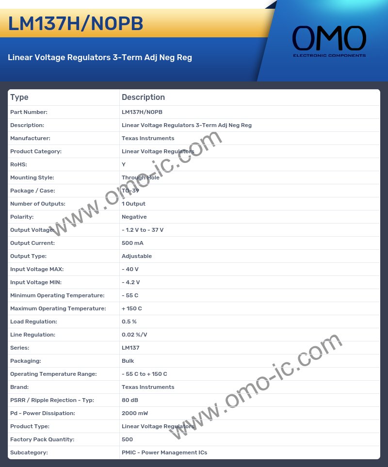 LM137H/NOPB