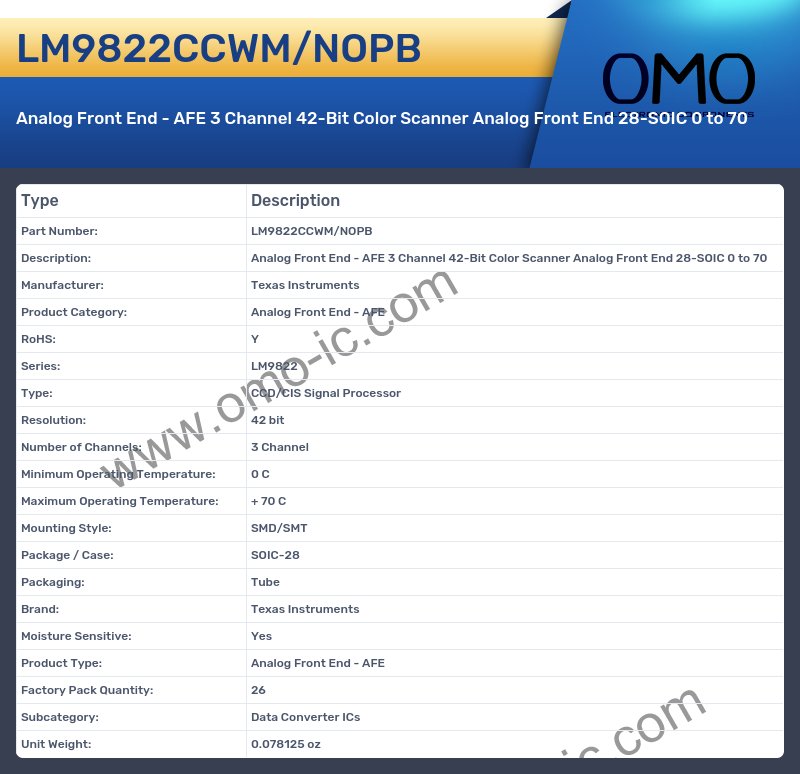 LM9822CCWM/NOPB