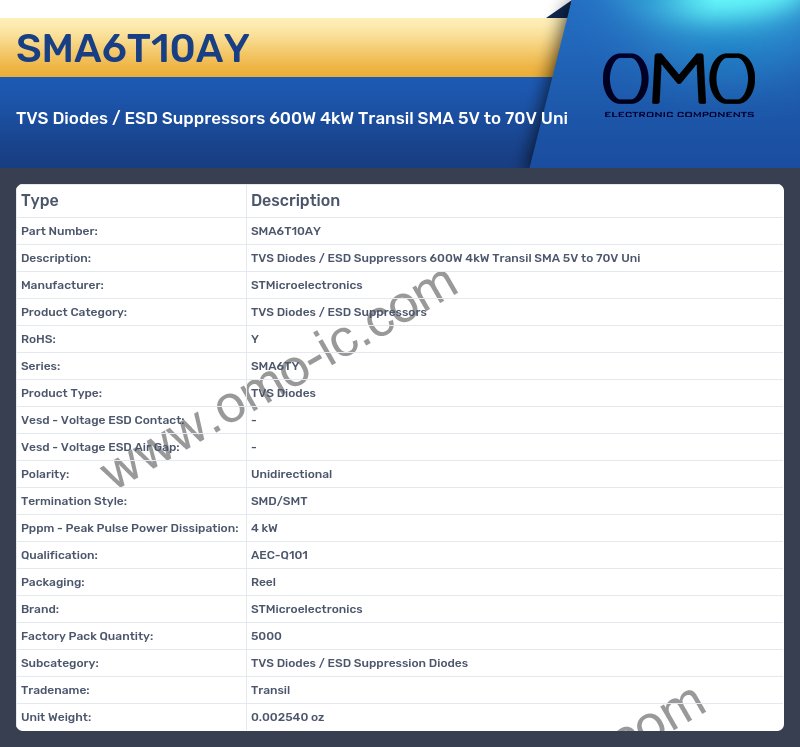 SMA6T10AY