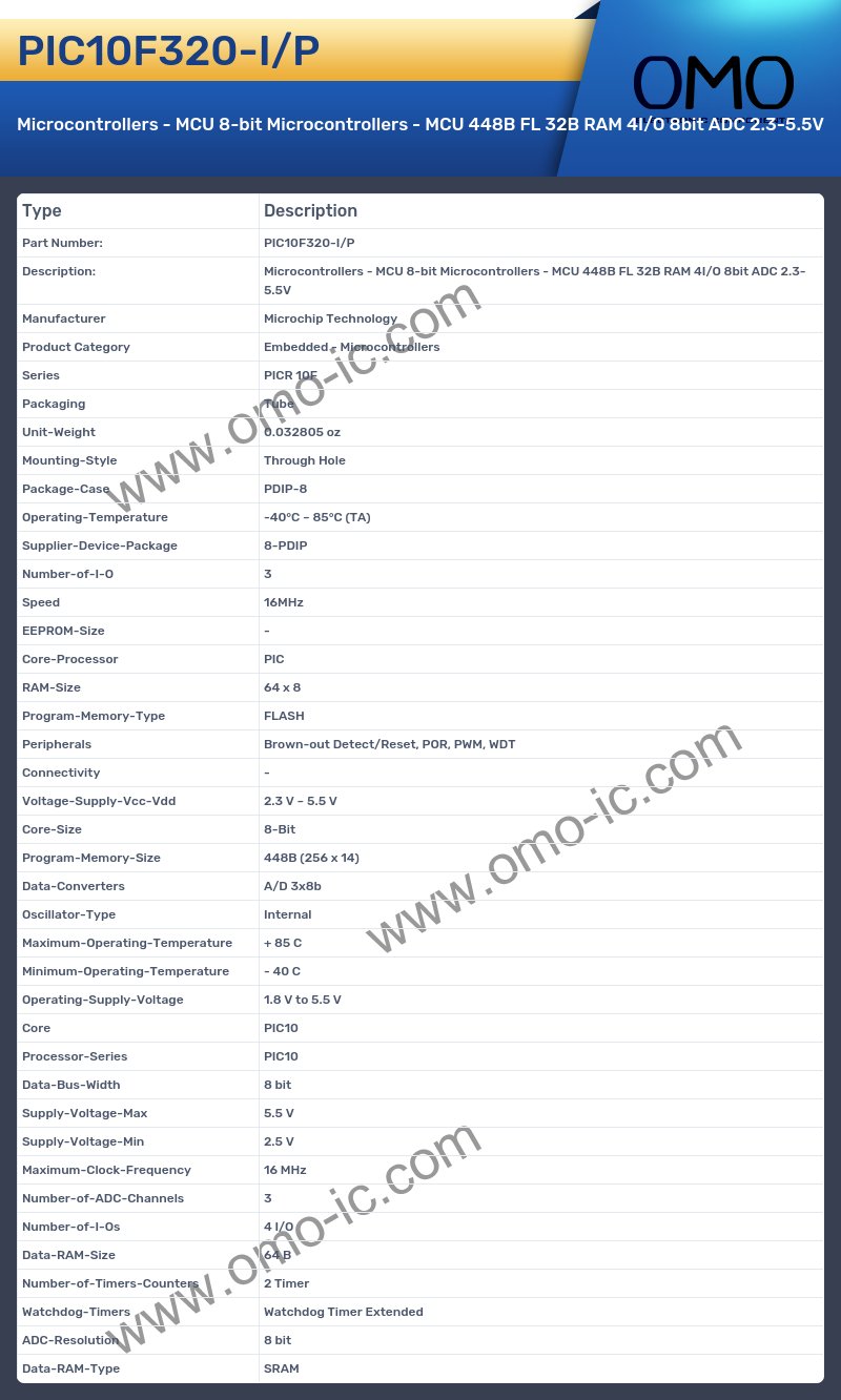 PIC10F320-I/P