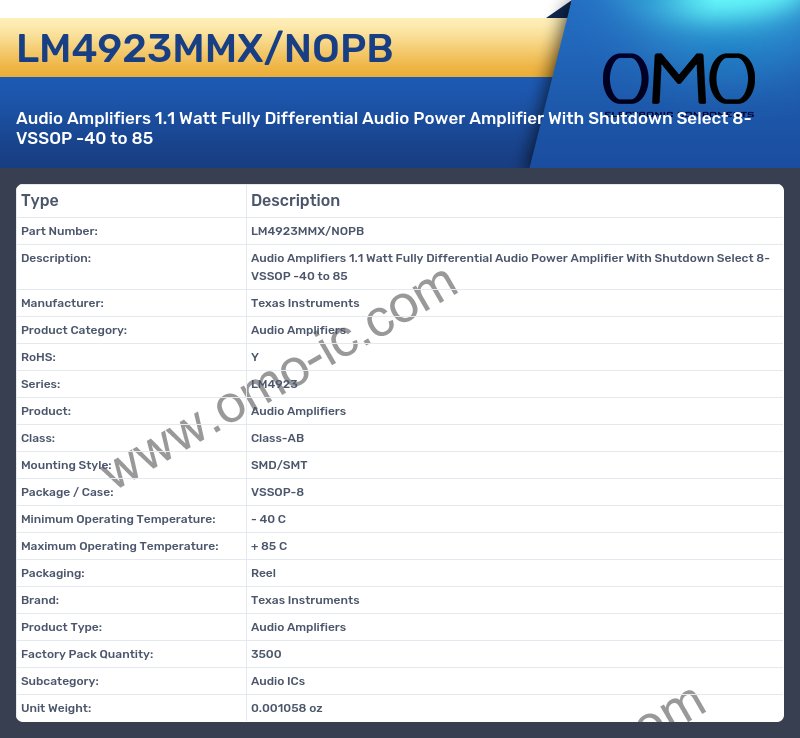 LM4923MMX/NOPB