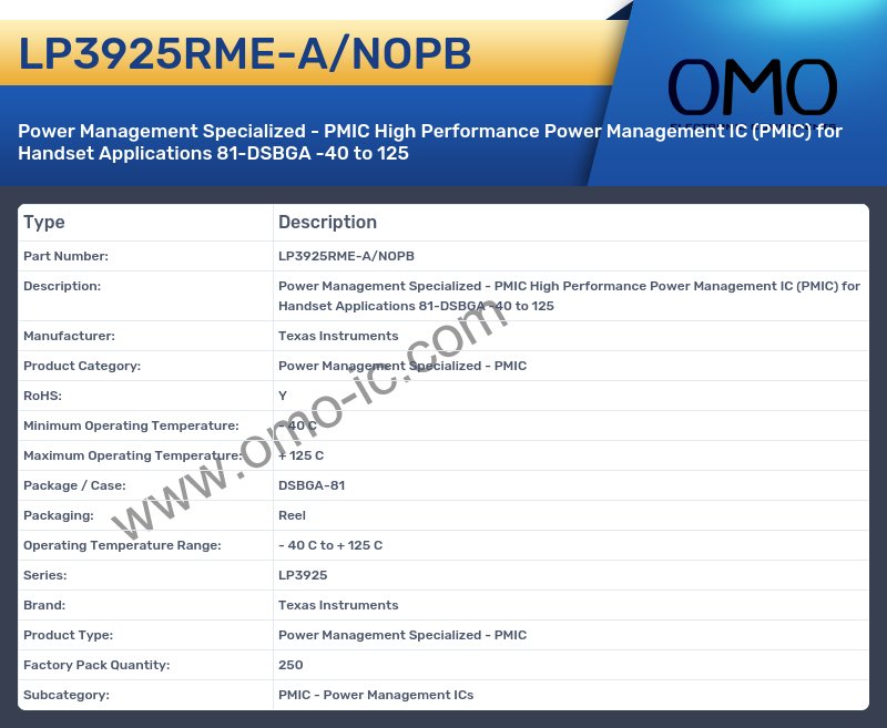 LP3925RME-A/NOPB