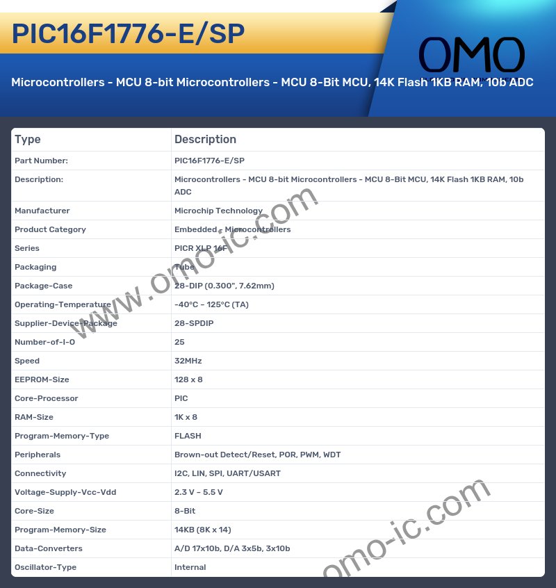PIC16F1776-E/SP