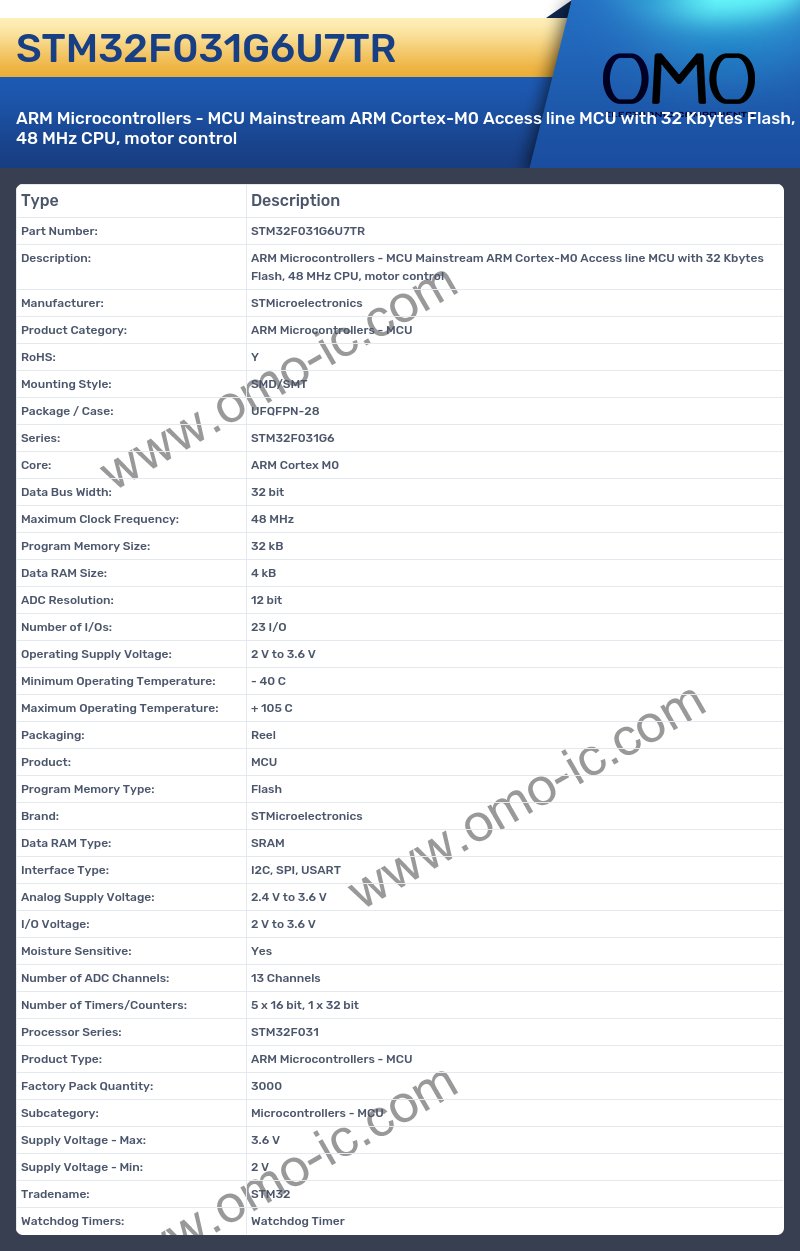 STM32F031G6U7TR