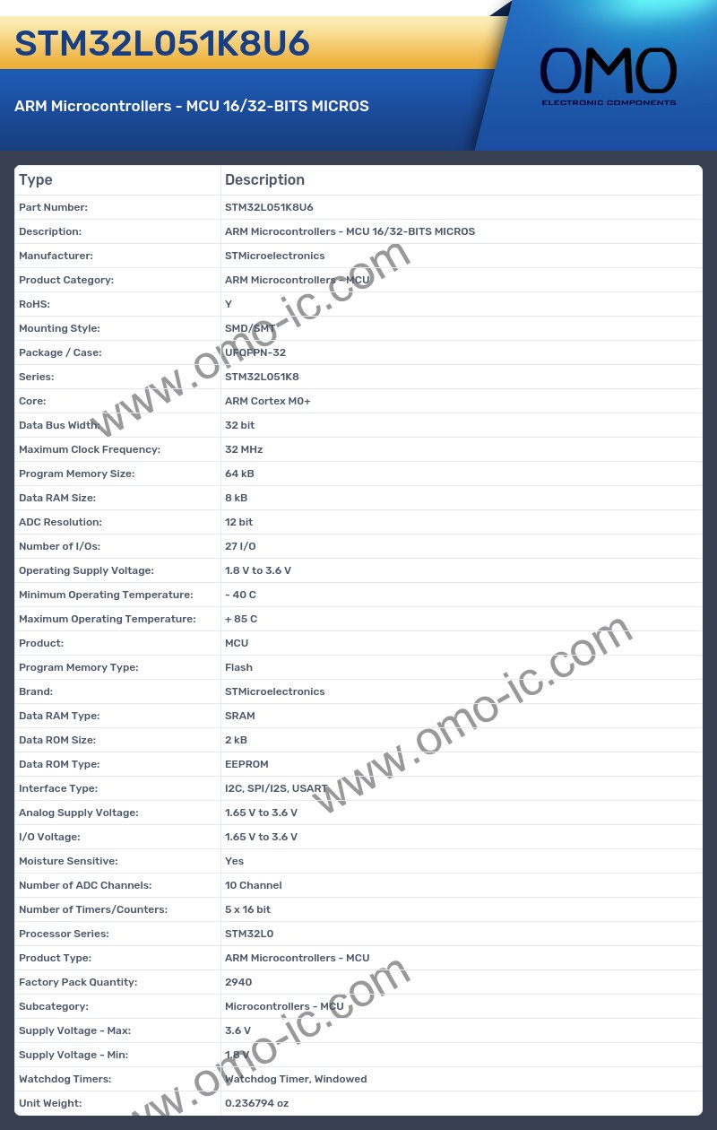 STM32L051K8U6