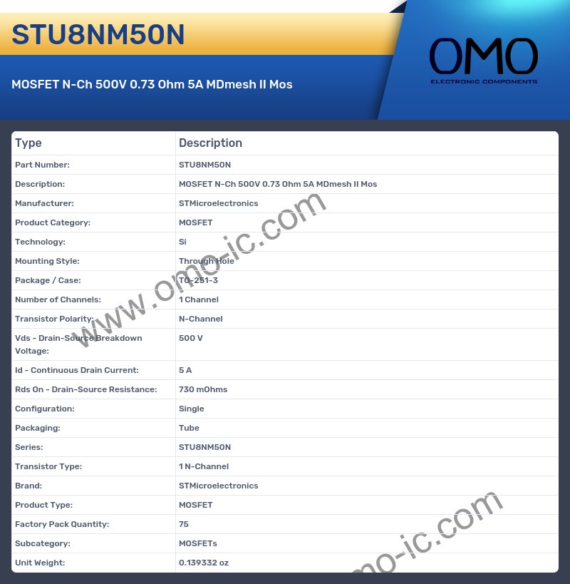 STU8NM50N