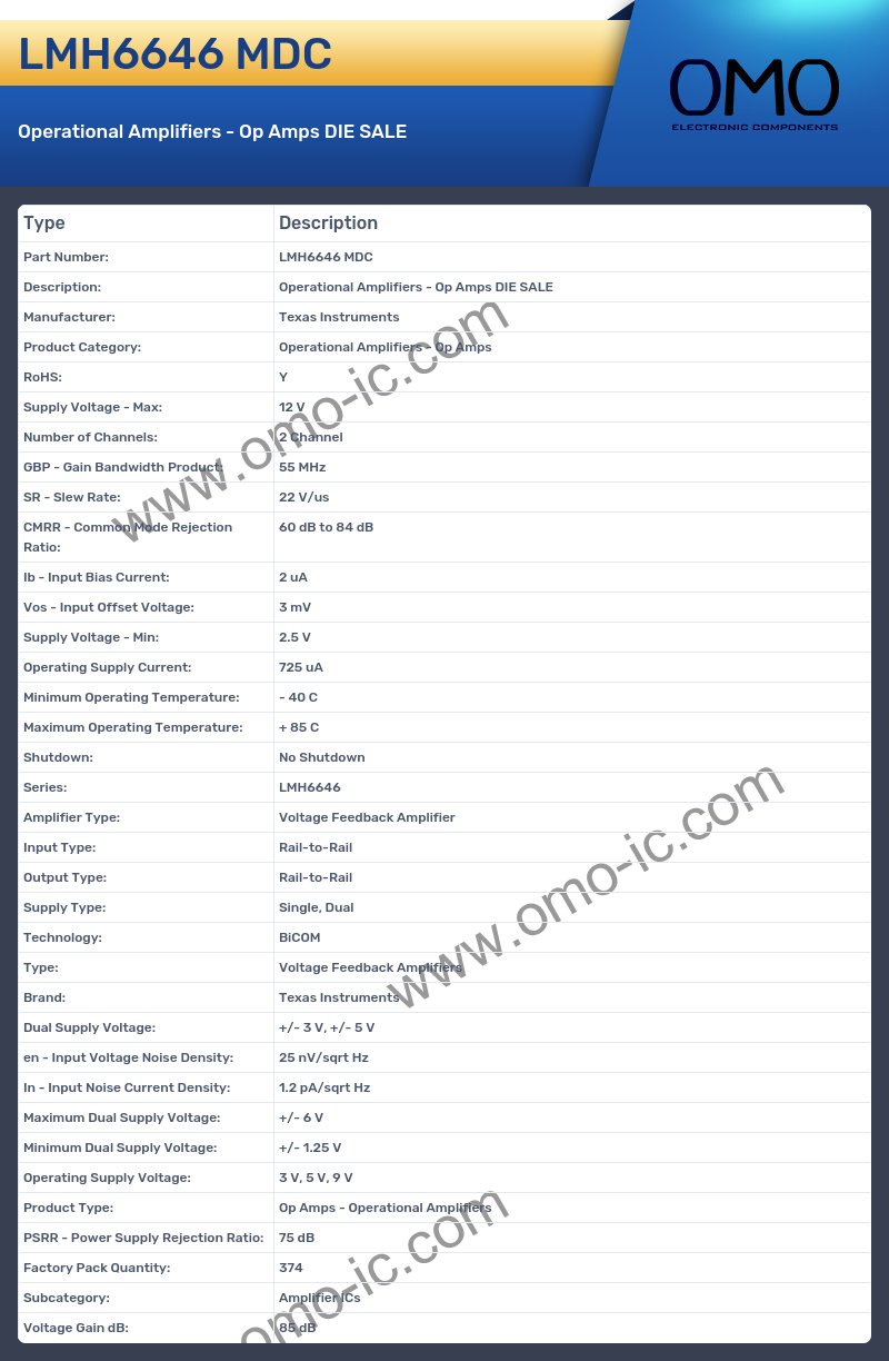 LMH6646 MDC
