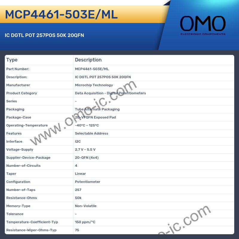 MCP4461-503E/ML