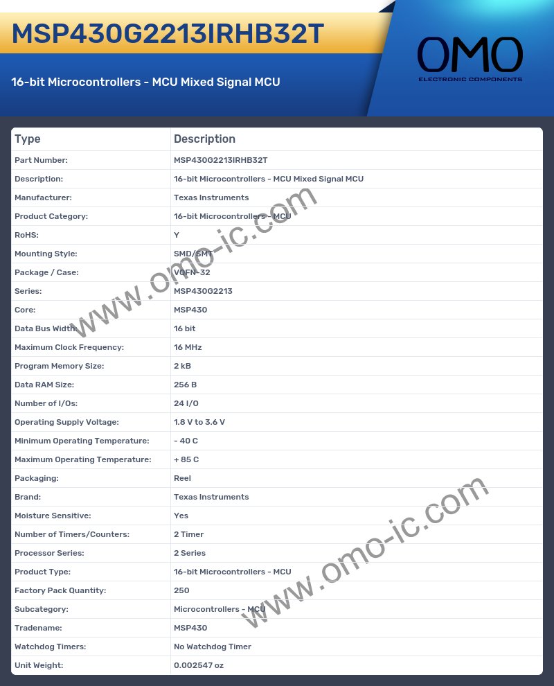 MSP430G2213IRHB32T