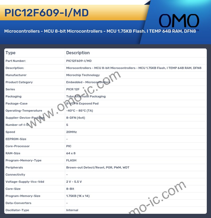 PIC12F609-I/MD