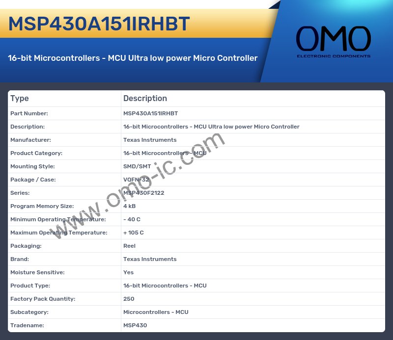 MSP430A151IRHBT