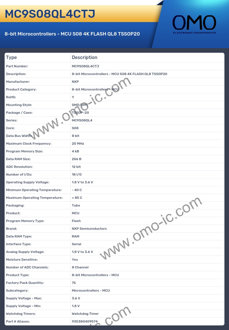 MC9S08QL4CTJ