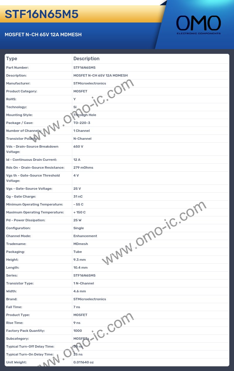 STF16N65M5