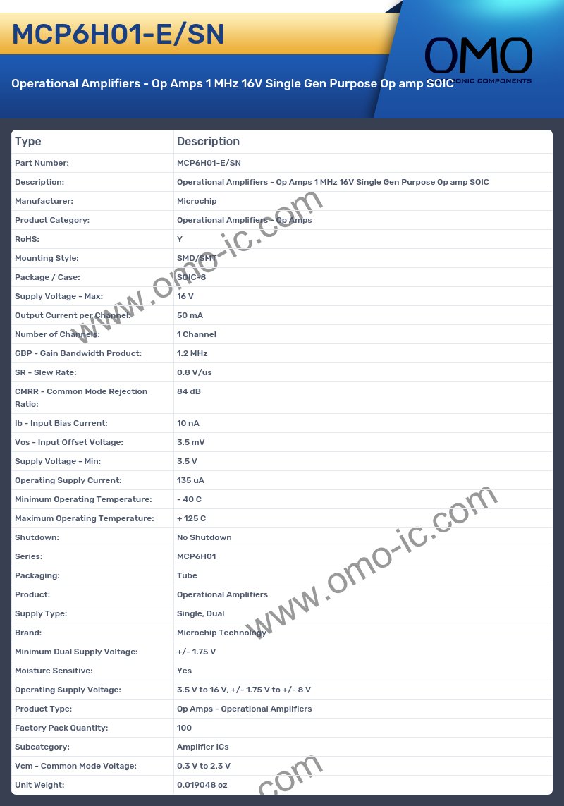 MCP6H01-E/SN