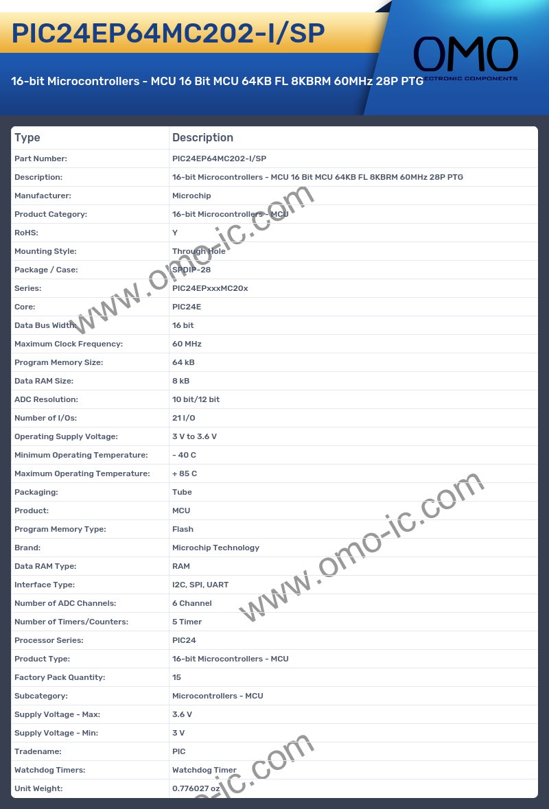 PIC24EP64MC202-I/SP