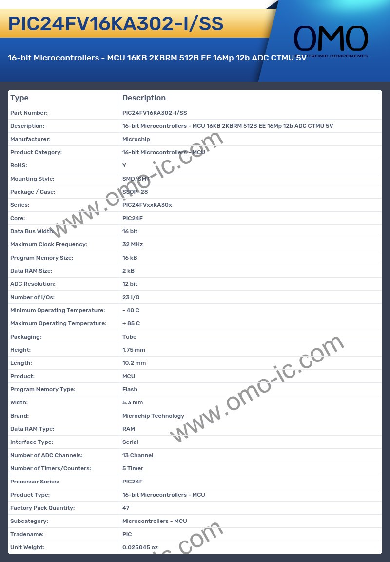 PIC24FV16KA302-I/SS