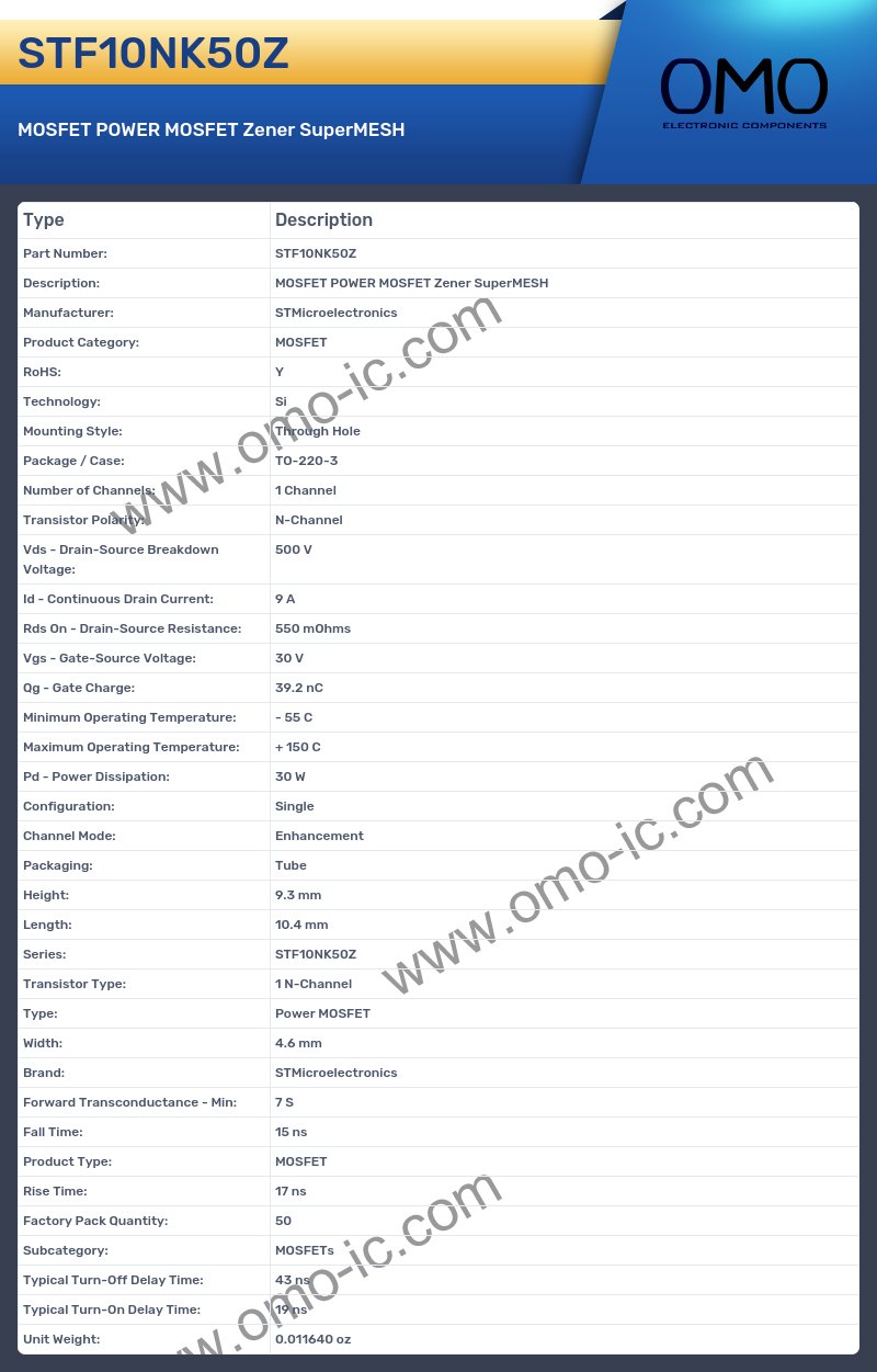 STF10NK50Z