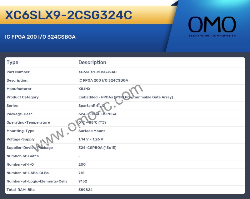 XC6SLX9-2CSG324C