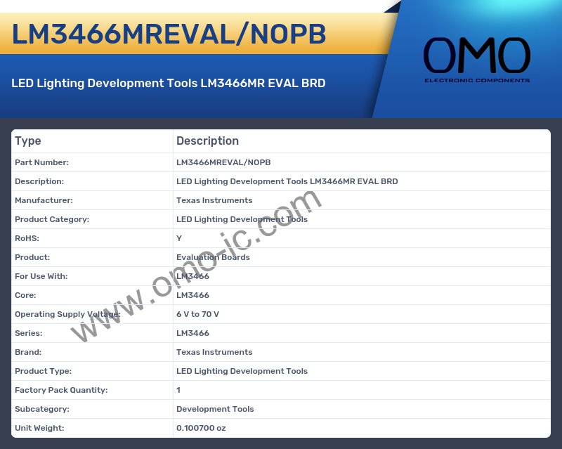 LM3466MREVAL/NOPB