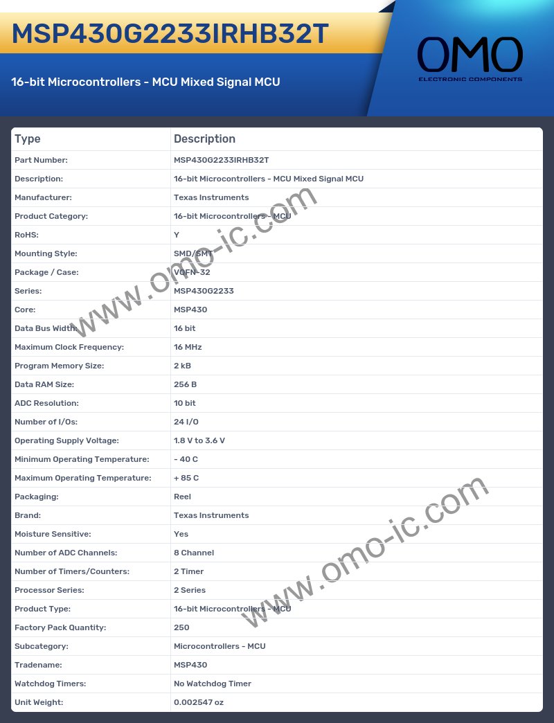 MSP430G2233IRHB32T