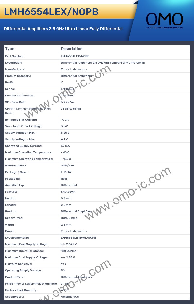 LMH6554LEX/NOPB