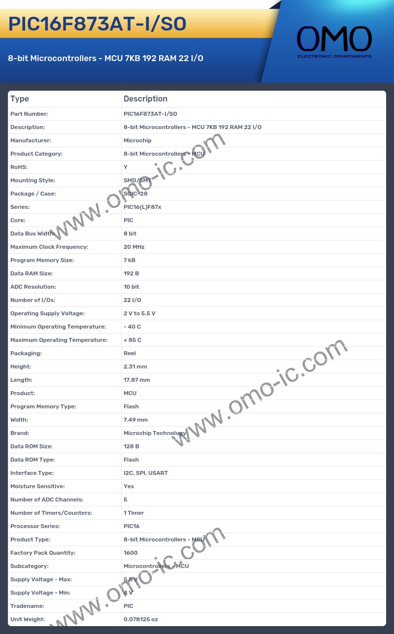 PIC16F873AT-I/SO