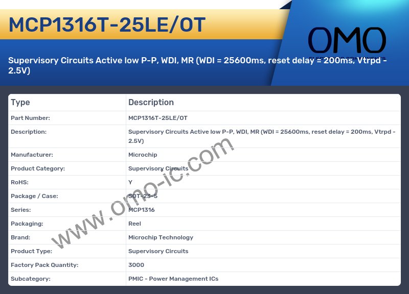 MCP1316T-25LE/OT