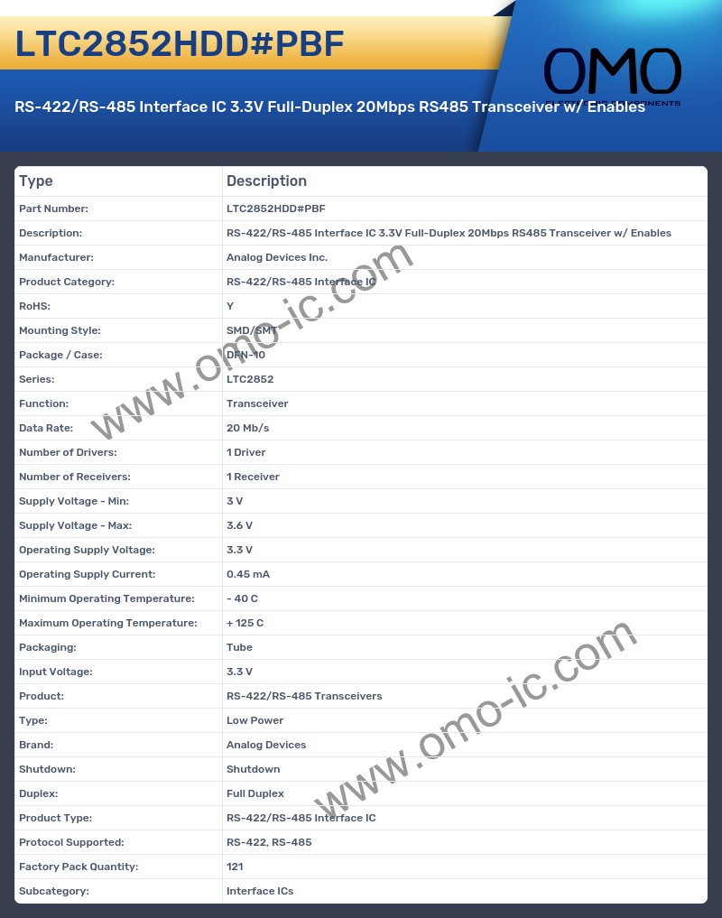 LTC2852HDD#PBF