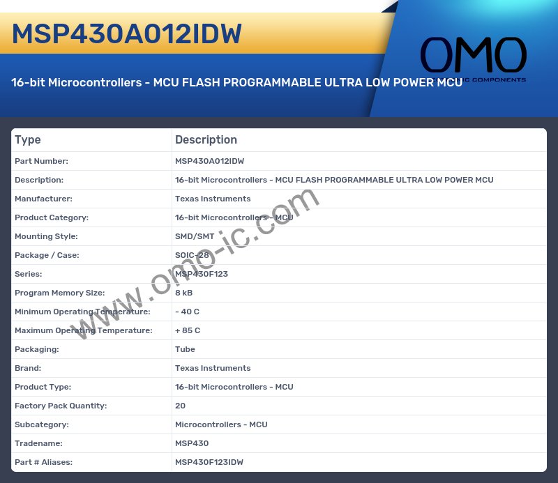 MSP430A012IDW