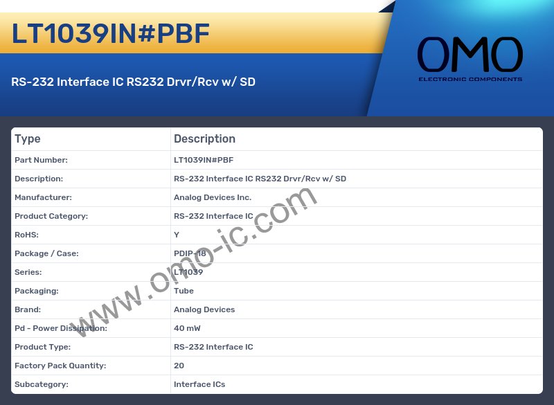 LT1039IN#PBF